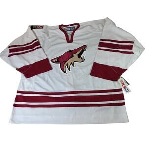 CCM Arizona Coyotes Authentic On-Ice Air-Knit Jersey 54 NWT Blank Made in Canada